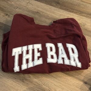 The Bar varsity sweatshirt